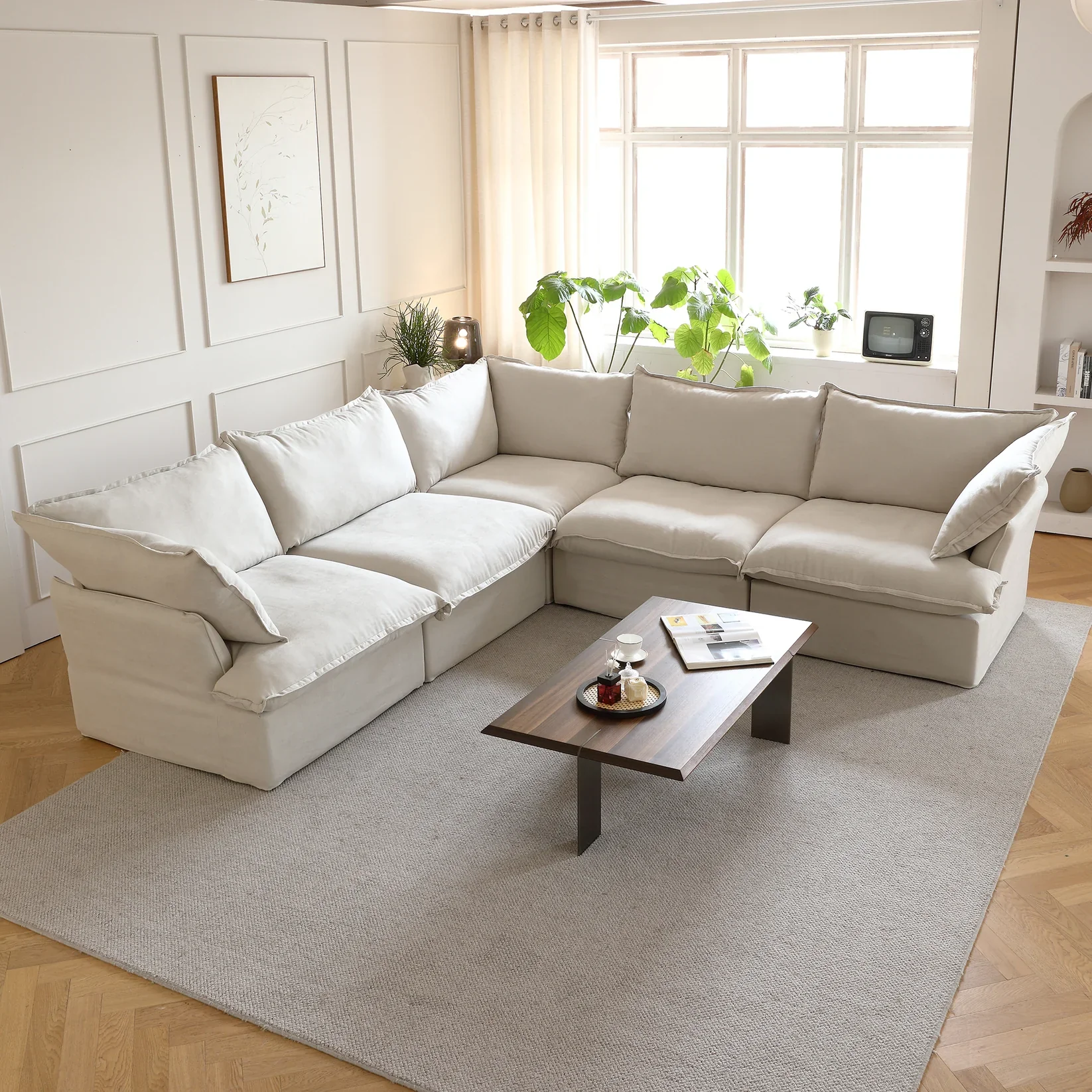 Modular Washable Luxe Sofa